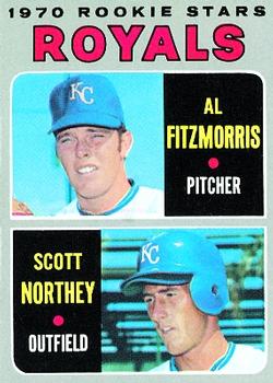 Topps 241 Royals 1970 Rookie Stars (Al Fitzmorris / Scott Northey) #1970