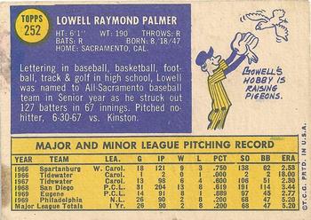 Lowell Palmer back