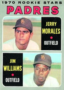 Topps 262 Padres 1970 Rookie Stars (Jerry Morales / Jim Williams) #1970