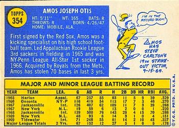 Amos Otis back