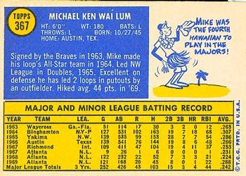Mike Lum back