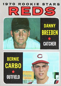 Topps 36 Reds 1970 Rookie Stars (Danny Breeden / Bernie Carbo) #1970