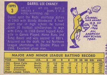 Darrel Chaney back