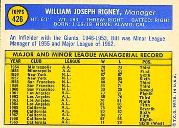 Bill Rigney back