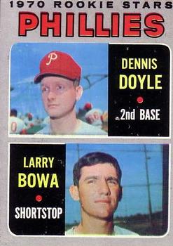 Topps 539 Phillies 1970 Rookie Stars (Dennis Doyle / Larry Bowa) #1970