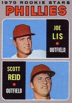 Topps 56 Phillies 1970 Rookie Stars (Joe Lis / Scott Reid) #1970