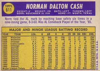 Norm Cash back