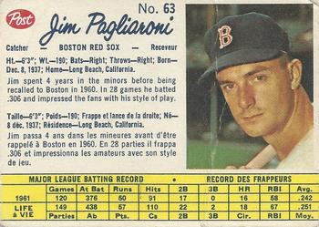 Jim Pagliaroni #63