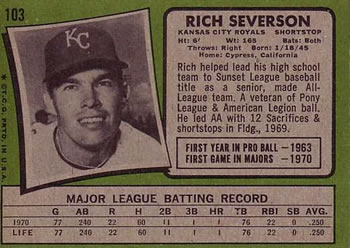 Rich Severson back