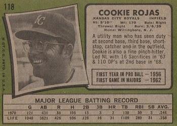 Cookie Rojas back