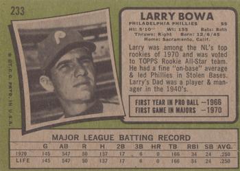 Larry Bowa back