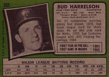 Bud Harrelson back