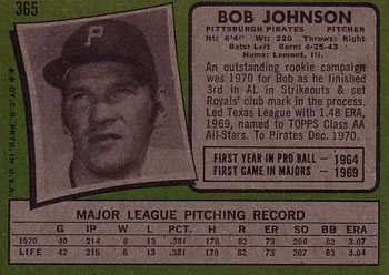 Bob Johnson back
