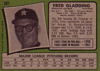 Fred Gladding back