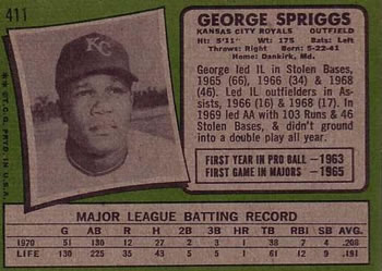 George Spriggs back
