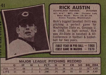Rick Austin back