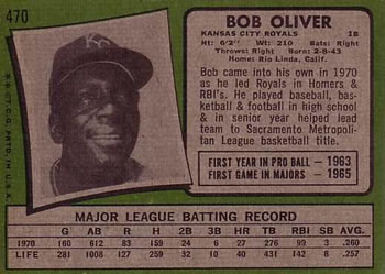 Bob Oliver back