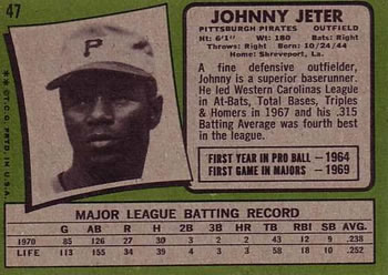 Johnny Jeter back