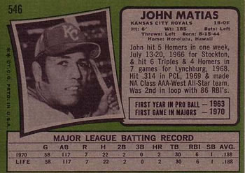 John Matias back