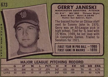 Gerry Janeski back
