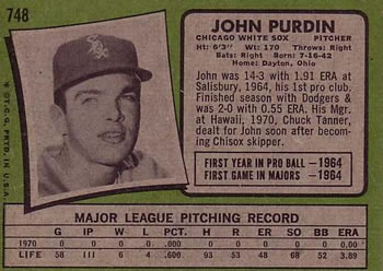 John Purdin back