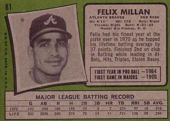 Felix Millan back