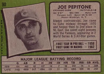 Joe Pepitone back