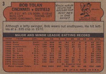 Bob Tolan back