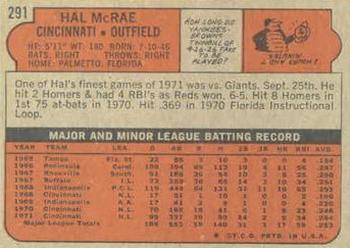 Hal McRae back