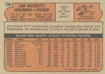 Jim Merritt back