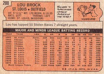 Lou Brock back