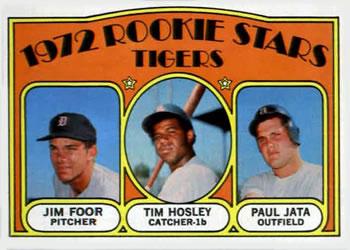 Topps 257 Tigers 1972 Rookie Stars (Jim Foor / Tim Hosley / Paul Jata) #1972
