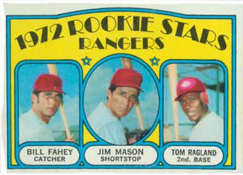 Topps 334 Rangers 1972 Rookie Stars (Bill Fahey / Jim Mason / Tom Ragland) #1972