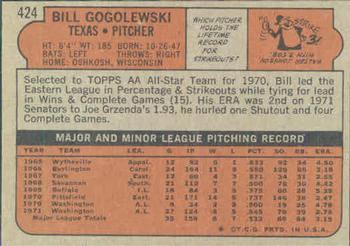 Bill Gogolewski back