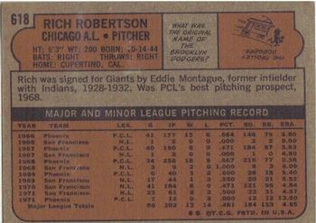 Rich Robertson back