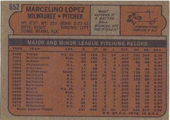 Marcelino Lopez back