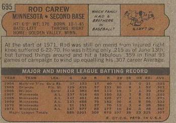 Rod Carew back