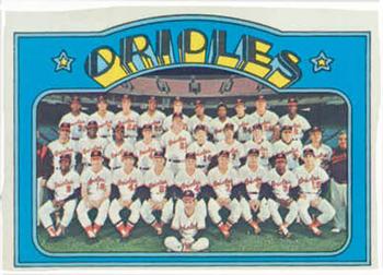 Topps 731 Baltimore Orioles #1972