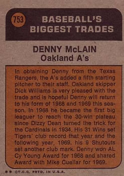 Denny McLain back