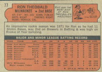 Ron Theobald back