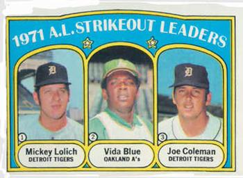 Topps 96 1971 A.L. Strikeout Leaders (Mickey Lolich / Vida Blue / Joe Coleman) #1972
