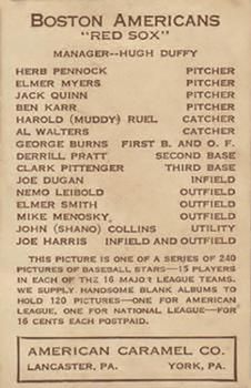 American Caramel Series of 240 NNO Derrill Pratt back