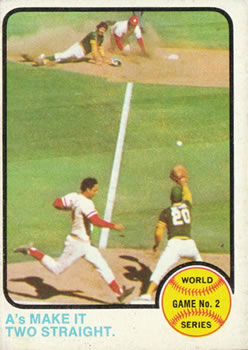 Topps 204 World Series Game No. 2: A's Make It Two Straight #1973