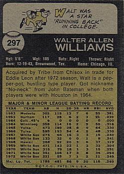 Walt Williams back