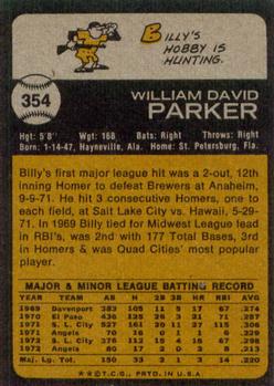 Billy Parker back