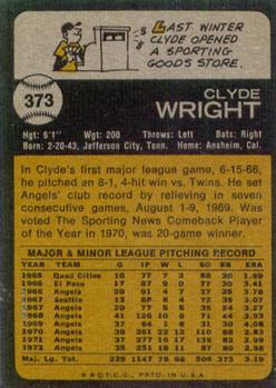 Clyde Wright back