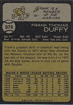 Frank Duffy back