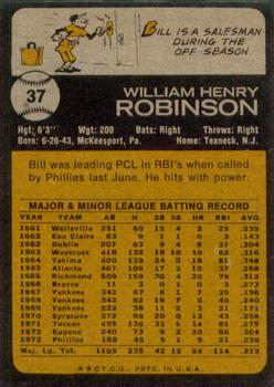 Bill Robinson back