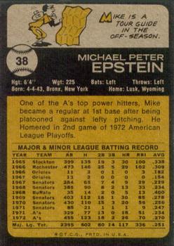 Mike Epstein back