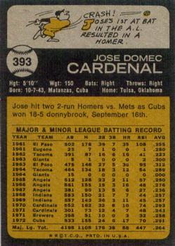 Jose Cardenal back
